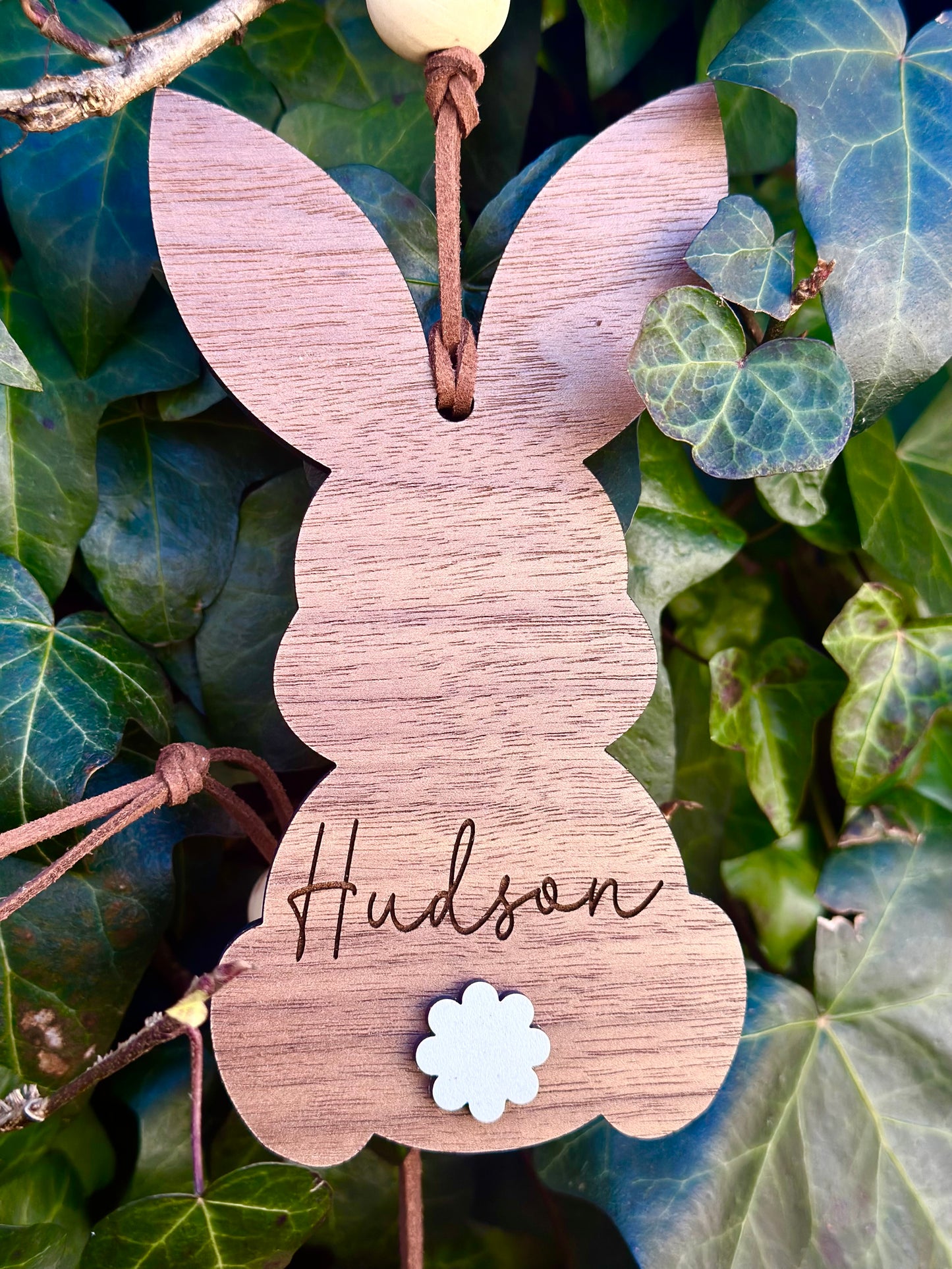 Bunny basket tag - Personalized