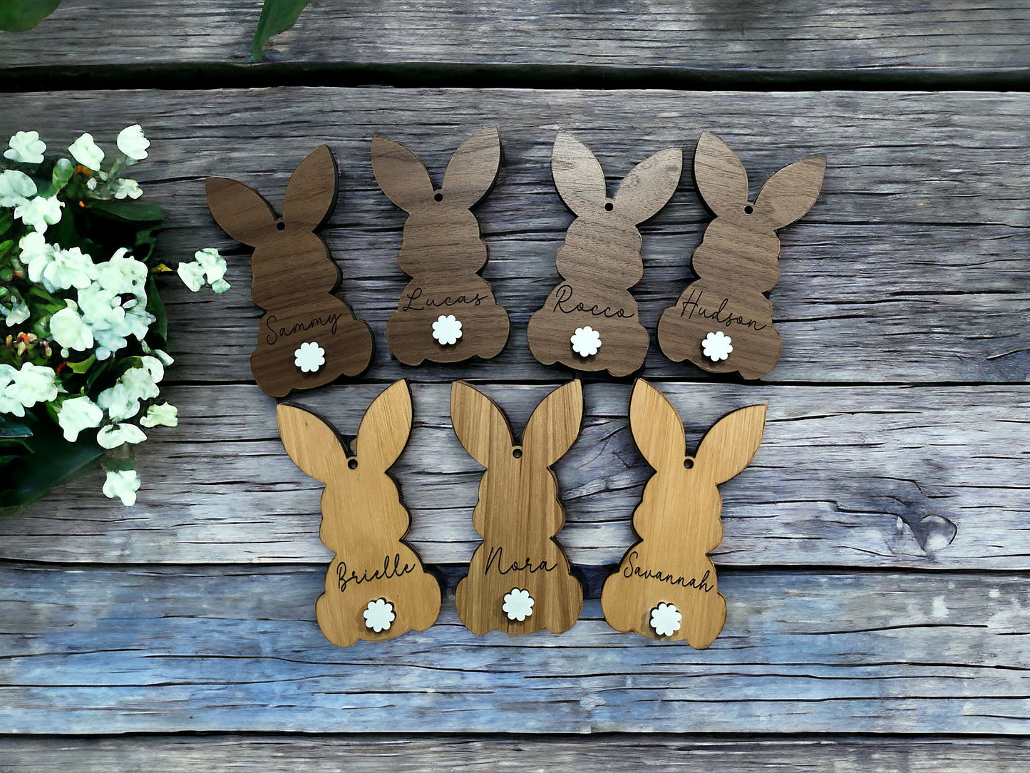 Bunny basket tag - Personalized